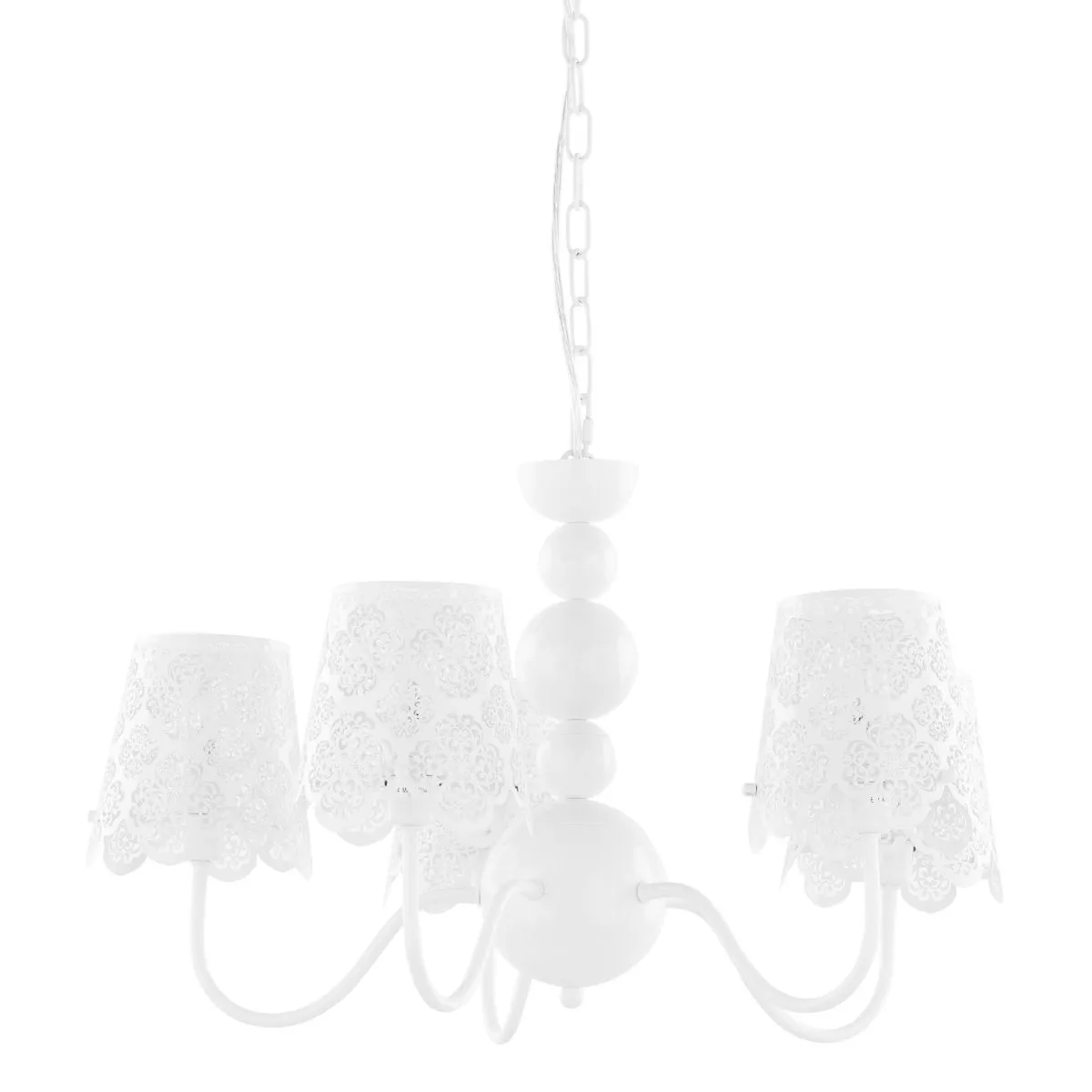 Arianna, nowoczesna lampa wisząca, biała, E14, V2473B-5 WH